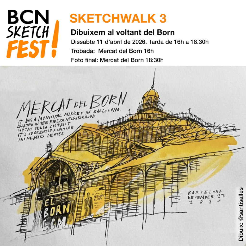 Sketchwalk 3 – Dibuixem al voltant del Born