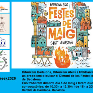 Dibuixem el Dimoni de les Festes de Maig de Badalona (amb Dibuixem Badalona i Dibuixem Alella)